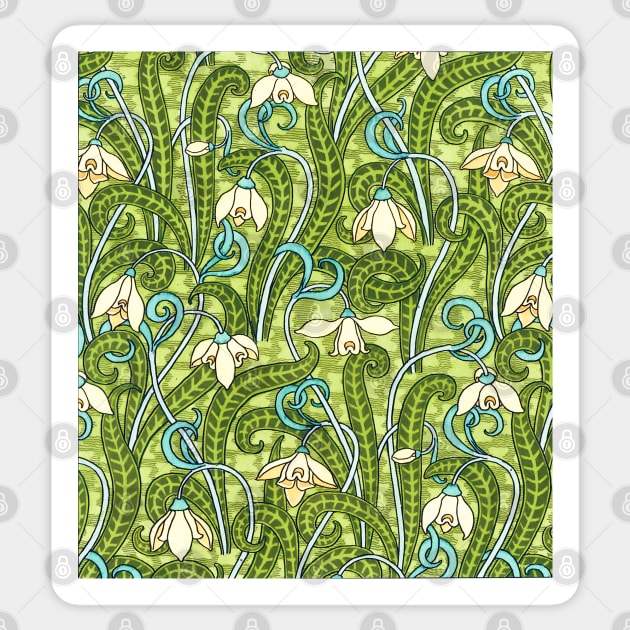 Snowdrop by Eugene Grasset Sticker by This and That Designs